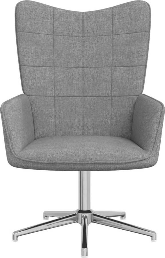 Maison Exclusive Relaxstoel stof lichtgrijs