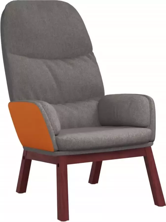 Maison Exclusive Relaxstoel stof lichtgrijs