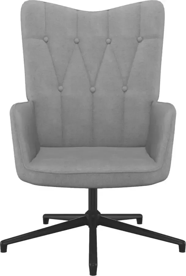 Maison Exclusive Relaxstoel stof lichtgrijs