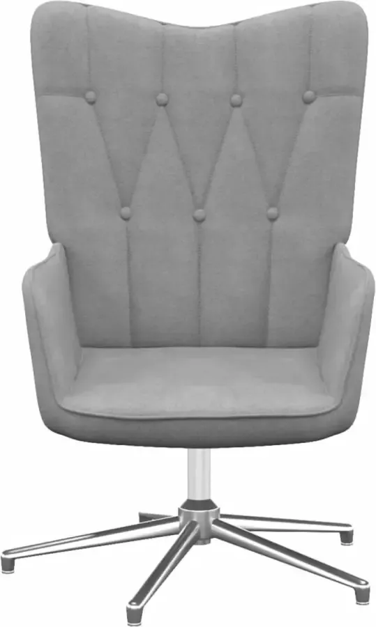 Maison Exclusive Relaxstoel stof lichtgrijs - Foto 5