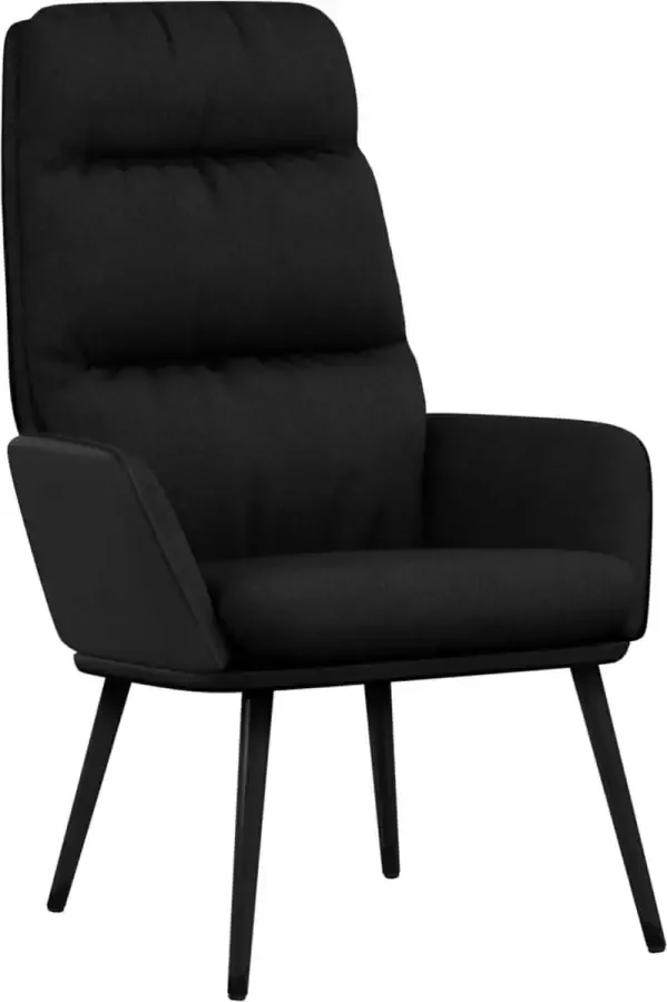 Maison Exclusive Relaxstoel stof zwart