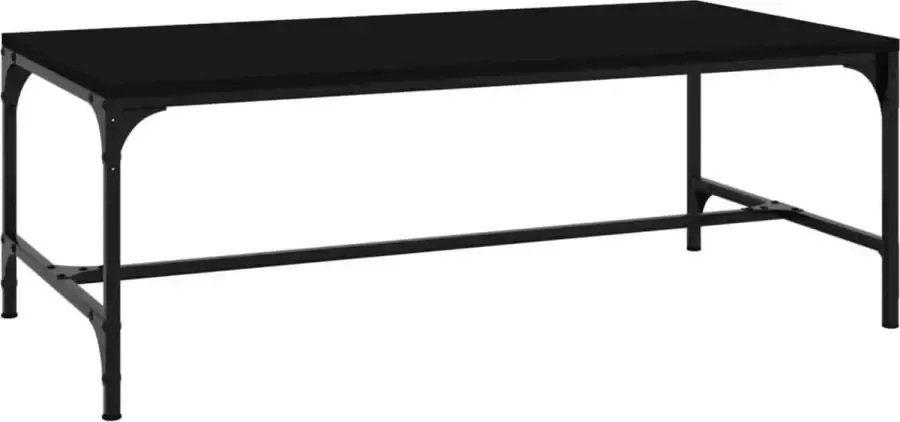 Maison Exclusive Salontafel 100x50x35 cm bewerkt hout zwart
