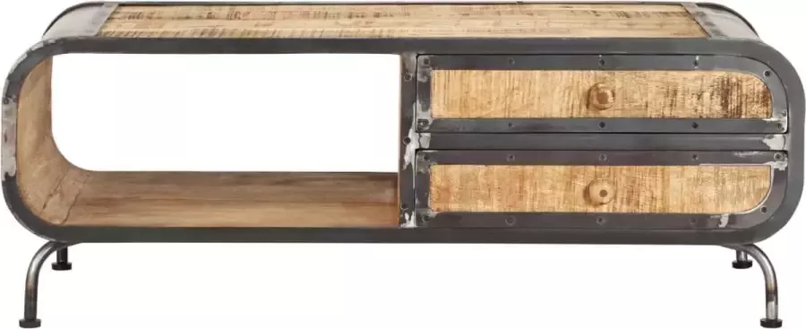 Maison Exclusive Salontafel 100x50x35 cm massief mangohout - Foto 3