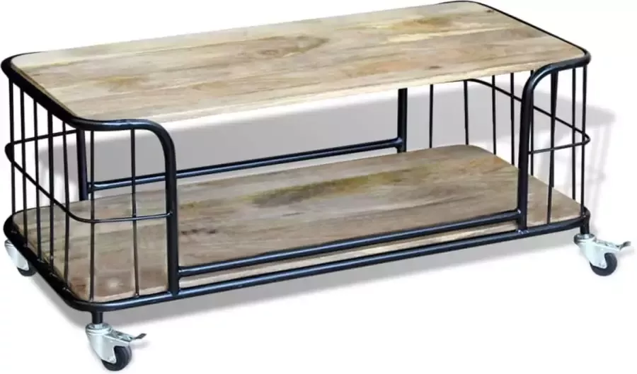 Maison Exclusive Salontafel 100x50x35 cm massief mangohout