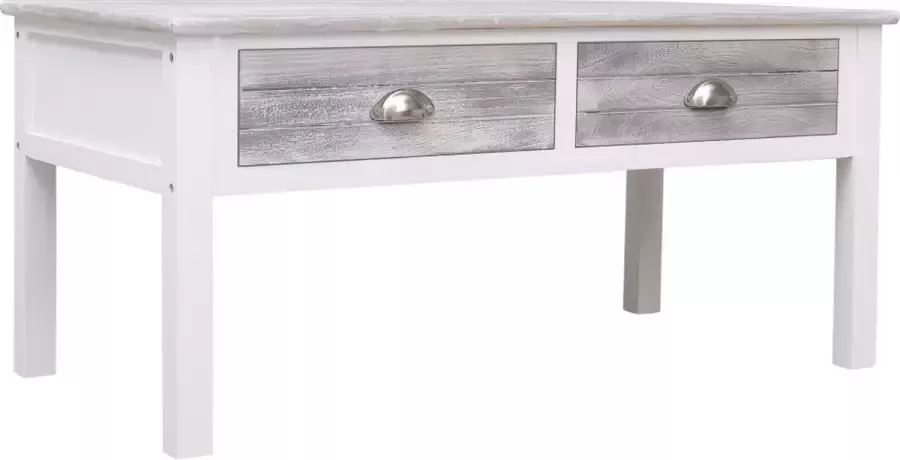 Maison Exclusive Salontafel 100x50x45 cm hout grijs