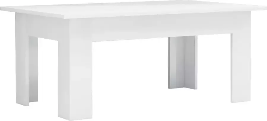 Maison Exclusive Salontafel 100x60x42 cm bewerkt hout hoogglans wit