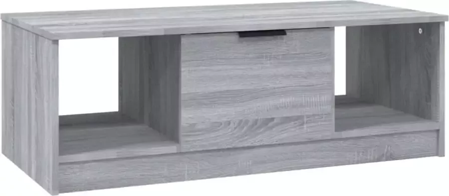 Maison Exclusive Salontafel 102x50x36 cm bewerkt hout grijs sonoma eikenkleurig