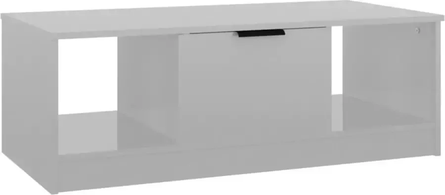 Maison Exclusive Salontafel 102x50x36 cm bewerkt hout hoogglans wit