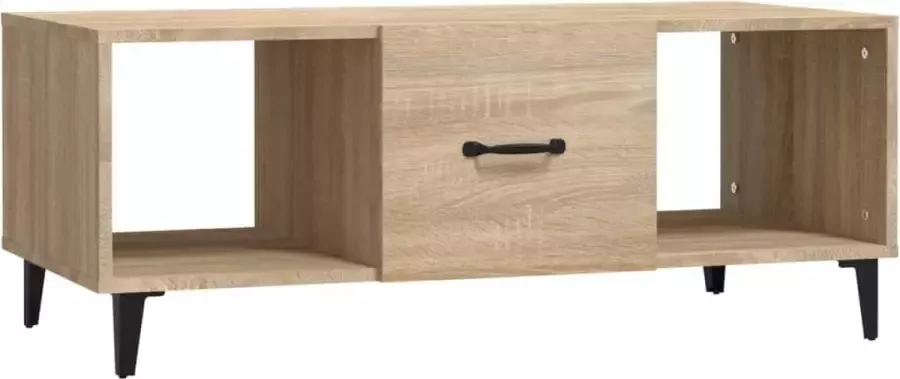 Maison Exclusive Salontafel 102x50x40 cm bewerkt hout sonoma eikenkleurig - Foto 2