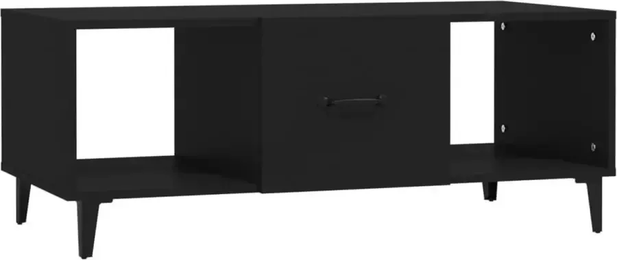 Maison Exclusive Salontafel 102x50x40 cm bewerkt hout zwart - Foto 2