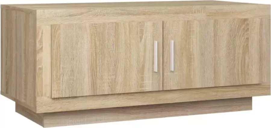 Maison Exclusive Salontafel 102x50x45 cm bewerkt hout sonoma eikenkleurig