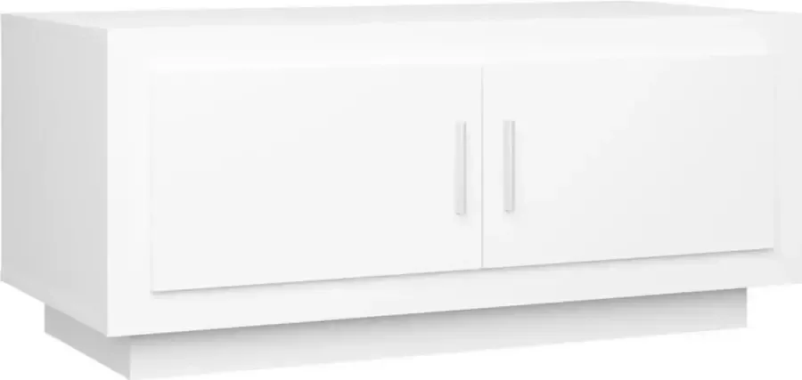 Maison Exclusive Salontafel 102x50x45 cm bewerkt hout wit - Foto 2