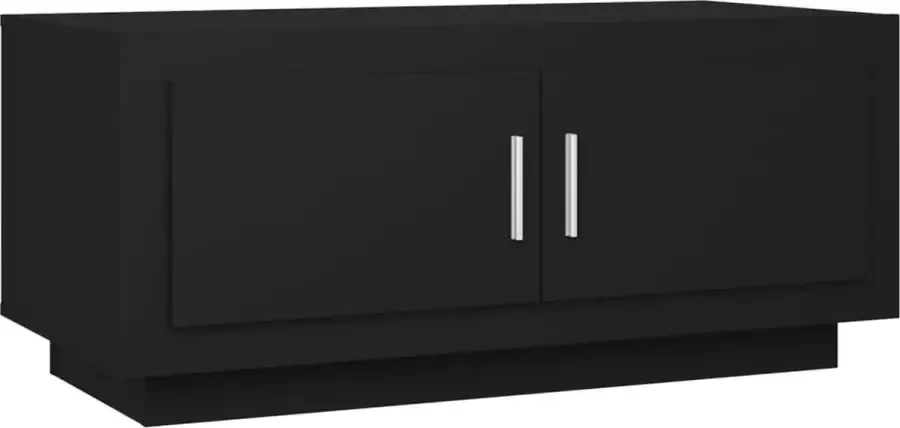 Maison Exclusive Salontafel 102x50x45 cm bewerkt hout zwart - Foto 3