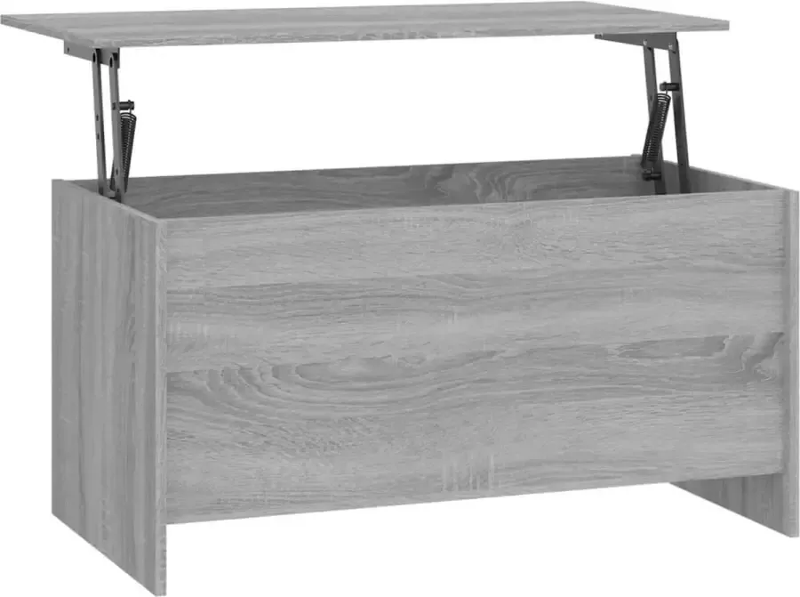Maison Exclusive Salontafel 102x55 5x52 5 cm bewerkt hout grijs sonoma eiken