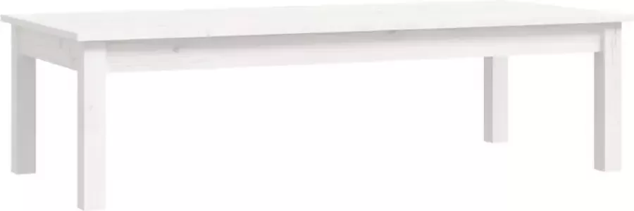 Maison Exclusive Salontafel 110x50x30 cm massief grenenhout wit