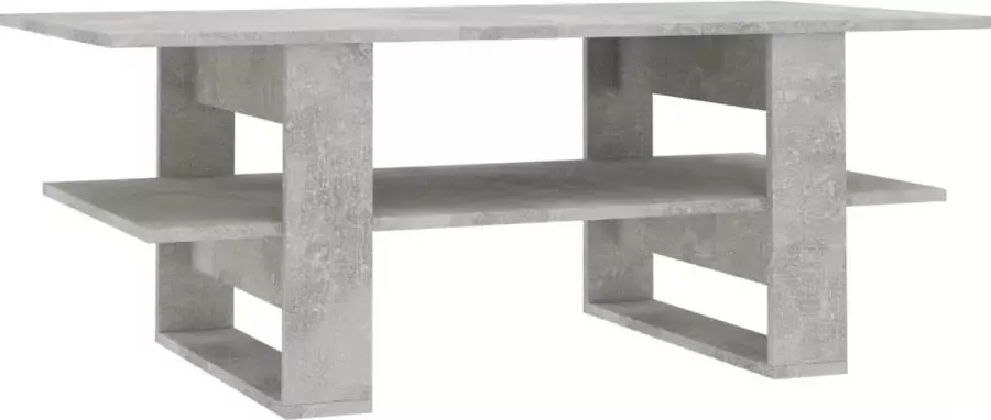 Maison Exclusive Salontafel 110x55x42 cm bewerkt hout betongrijs