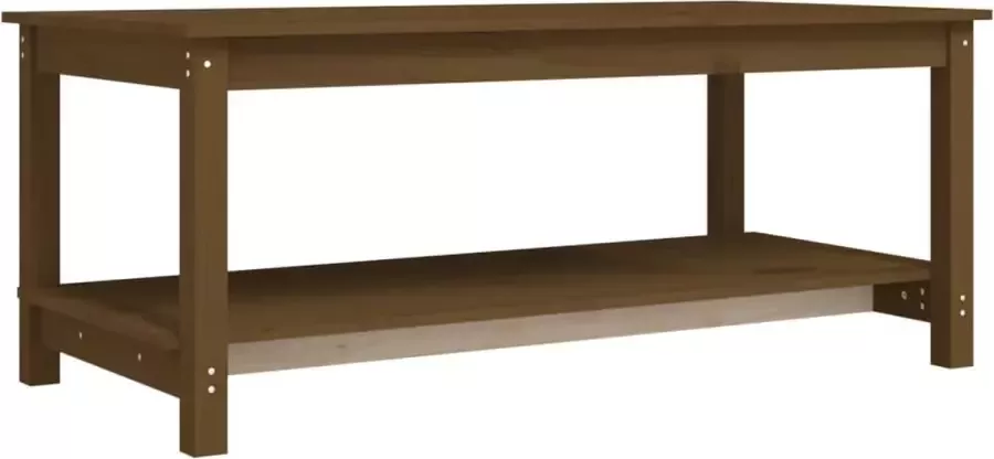 Maison Exclusive Salontafel 110x55x45 cm massief grenenhout honingbruin - Foto 2