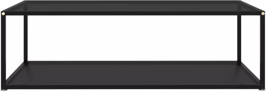 Maison Exclusive Salontafel 120x60x35 cm gehard glas zwart