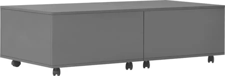 Maison Exclusive Salontafel 120x60x35 cm hoogglans grijs