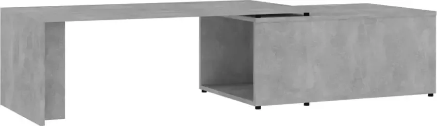 Maison Exclusive Salontafel 150x50x35 cm bewerkt hout betongrijs