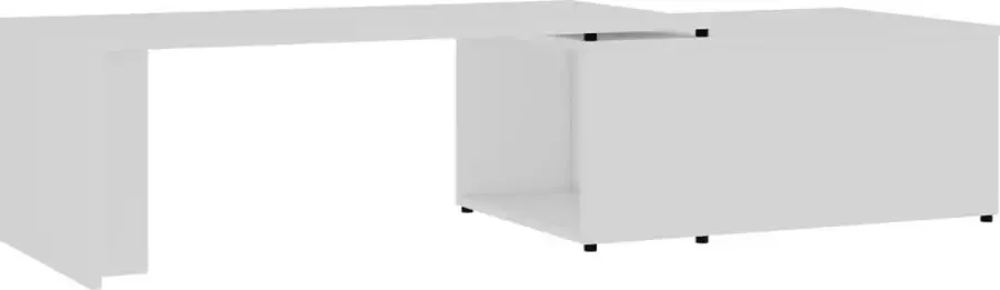 Maison Exclusive Salontafel 150x50x35 cm bewerkt hout wit