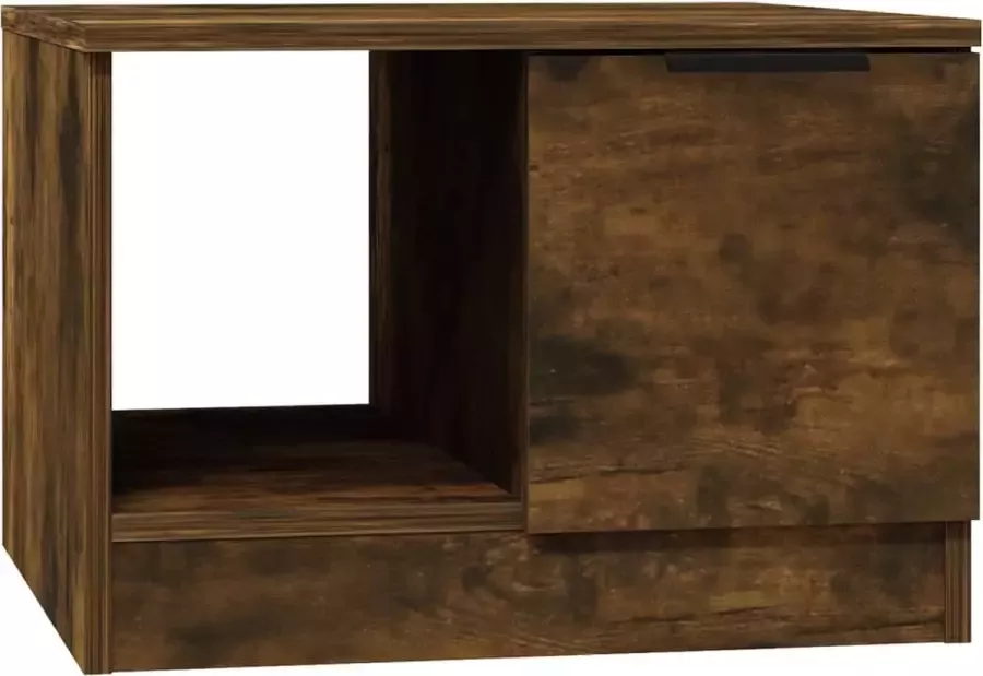 Maison Exclusive Salontafel 50x50x36 cm bewerkt hout gerookt eikenkleurig