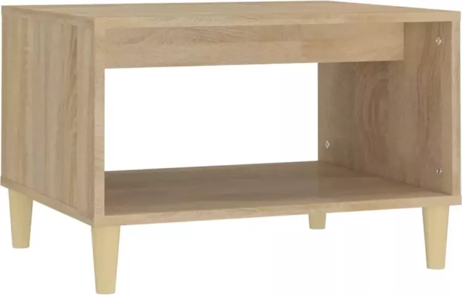 Maison Exclusive Salontafel 60x40x50 cm bewerkt hout sonoma eikenkleurig
