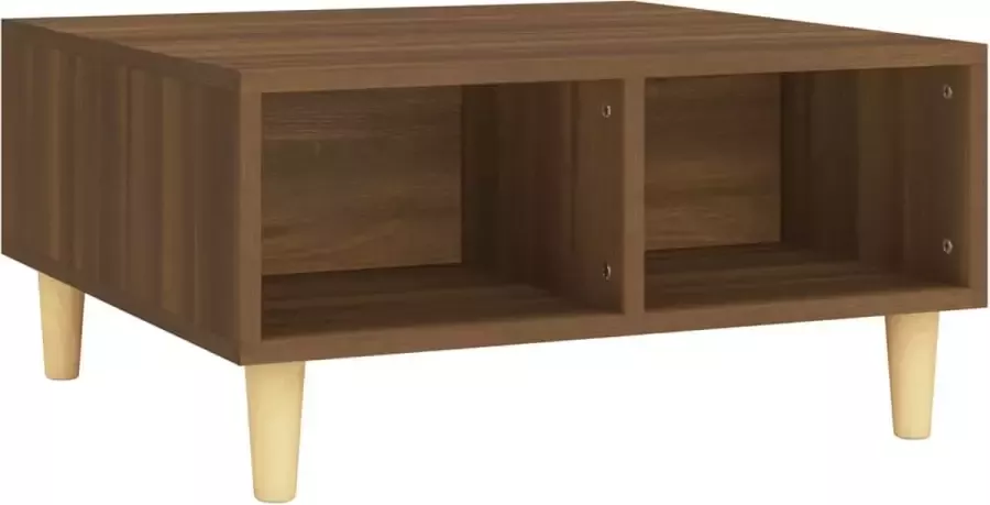 Maison Exclusive Salontafel 60x60x30 cm spaanplaat bruineikenkleurig - Foto 2