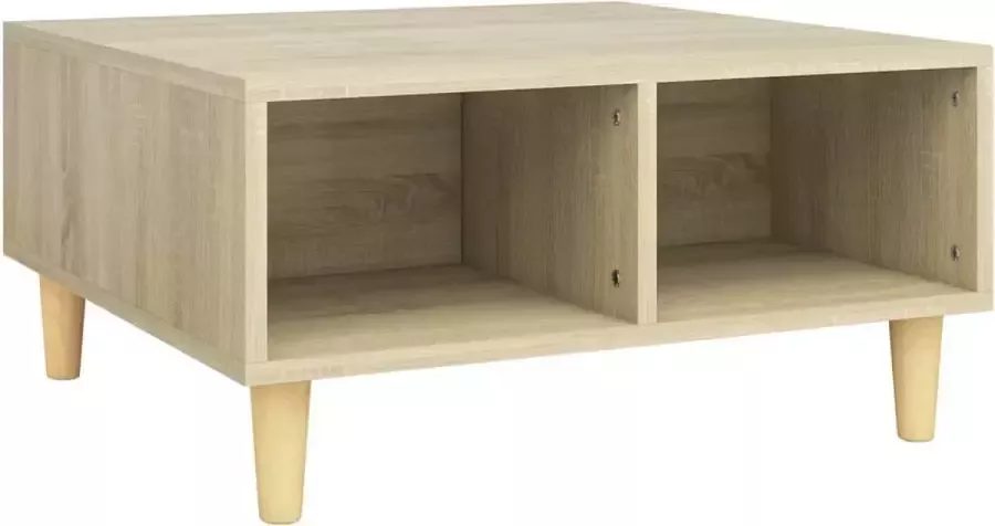 Maison Exclusive Salontafel 60x60x30 cm spaanplaat sonoma eikenkleurig - Foto 2