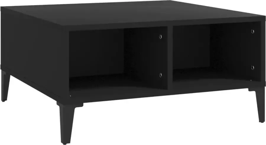 Maison Exclusive Salontafel 60x60x30 cm spaanplaat zwart