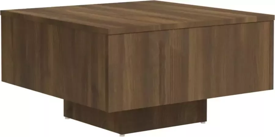 Maison Exclusive Salontafel 60x60x31 5 cm bewerkt hout bruineikenkleurig