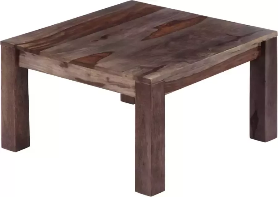 Maison Exclusive Salontafel 60x60x35 cm massief sheeshamhout grijs