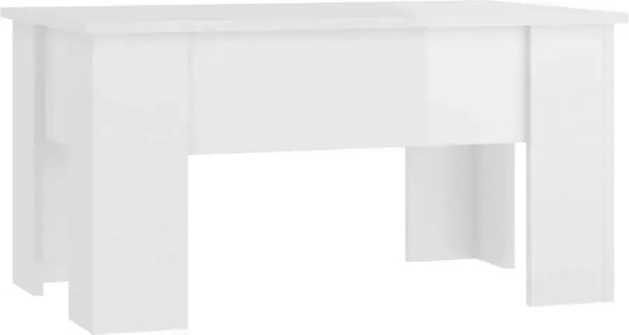 Maison Exclusive Salontafel 79x49x41 cm bewerkt hout hoogglans wit