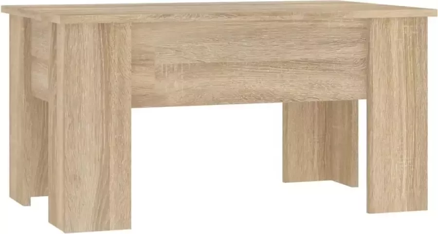 Maison Exclusive Salontafel 79x49x41 cm bewerkt hout sonoma eikenkleurig