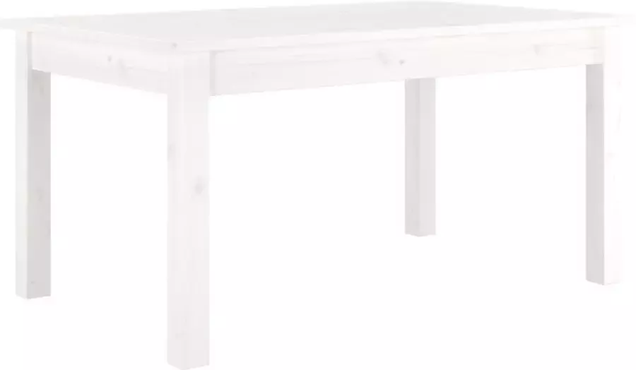 Maison Exclusive Salontafel 80x50x40 cm massief grenenhout wit