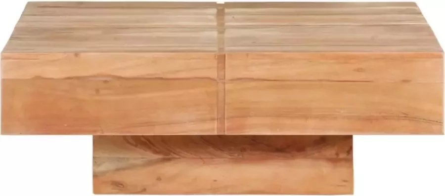 Maison Exclusive Salontafel 80x80x28 cm massief acaciahout