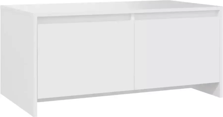 Maison Exclusive Salontafel 90x50x41 5 cm bewerkt hout wit