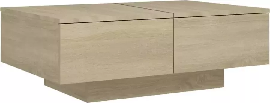 Maison Exclusive Salontafel 90x60x31 cm spaanplaat sonoma eikenkleurig