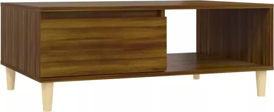 Maison Exclusive Salontafel 90x60x35 cm spaanplaat bruineikenkleurig
