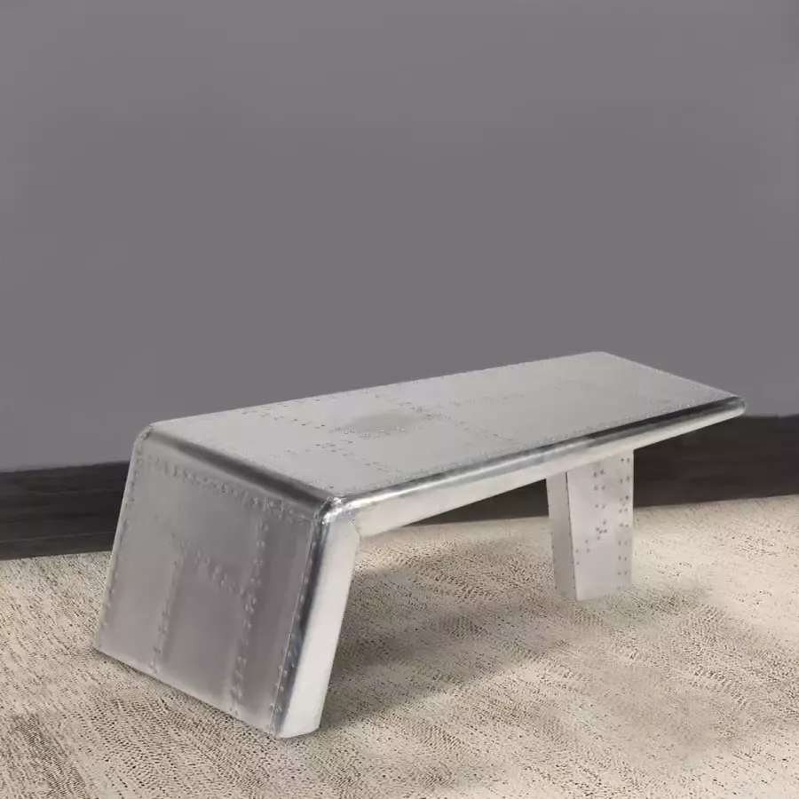 Maison Exclusive Salontafel Aviator vintage luchtvaartstijl aluminium