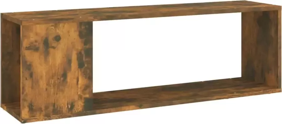 Maison Exclusive Tv-meubel 100x24x32 cm bewerkt hout gerookt eikenkleurig