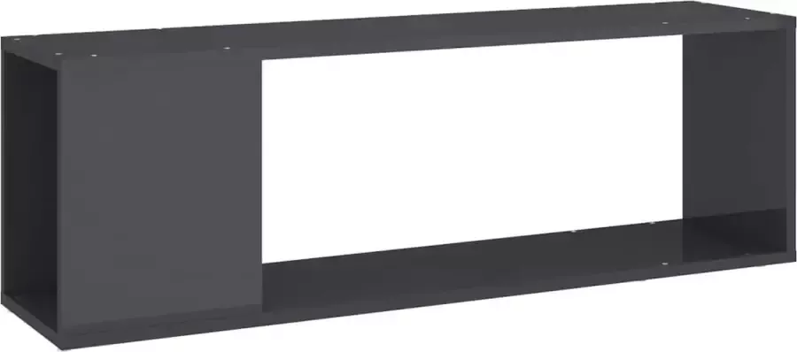 Maison Exclusive Tv-meubel 100x24x32 cm spaanplaat hoogglans grijs