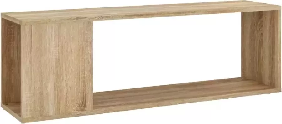Maison Exclusive Tv-meubel 100x24x32 cm spaanplaat sonoma eikenkleurig