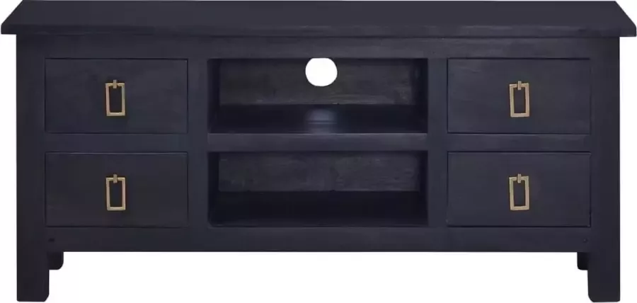Maison Exclusive Tv-meubel 100x30x45 cm massief mahoniehout lichtkoffiekleurig