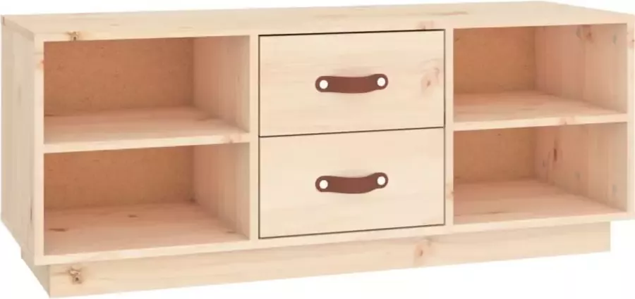 Maison Exclusive Tv-meubel 100x34x40 cm massief grenenhout