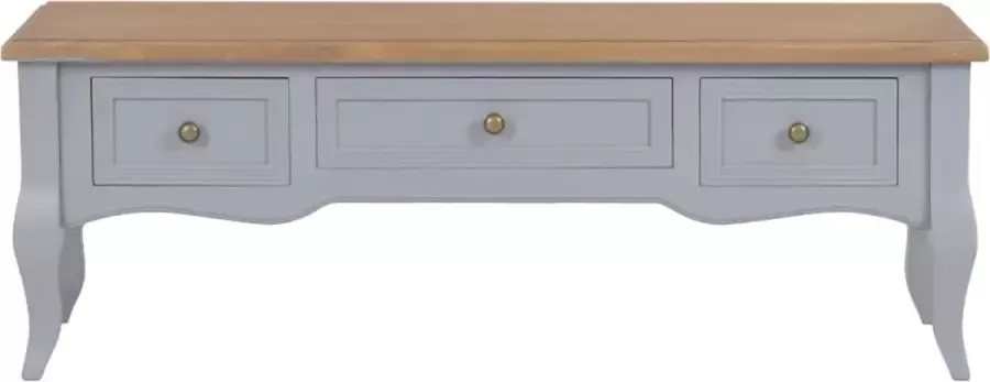 Maison Exclusive Tv-meubel 100x35x35 cm hout grijs