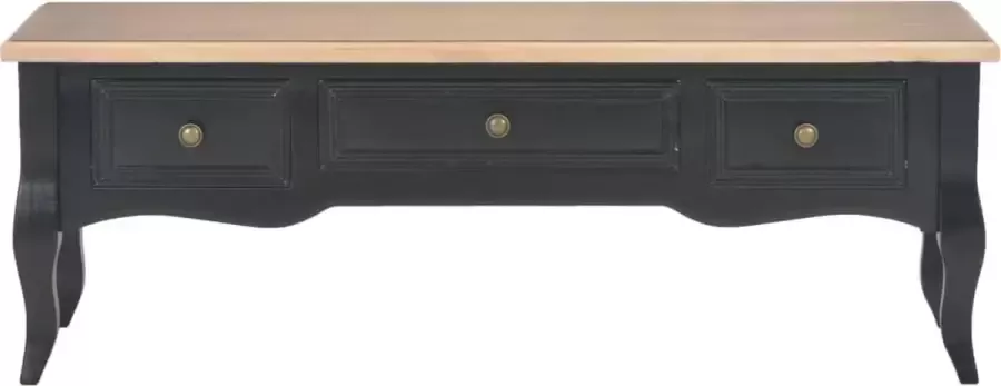 Maison Exclusive Tv-meubel 100x35x35 cm hout zwart