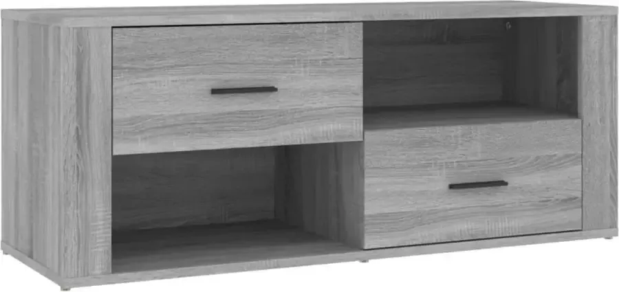 Maison Exclusive Tv-meubel 100x35x40 cm bewerkt hout grijs sonoma eikenkleurig - Foto 3