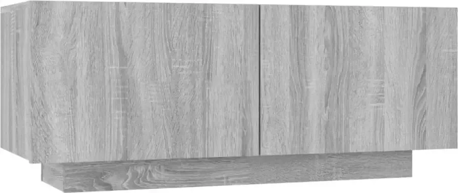 Maison Exclusive Tv-meubel 100x35x40 cm bewerkt hout grijs sonoma eikenkleurig - Foto 4