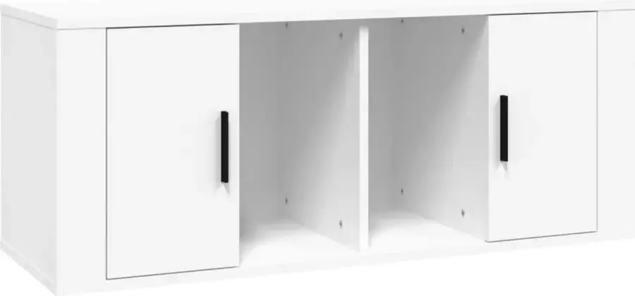 Maison Exclusive Tv-meubel 100x35x40 cm bewerkt hout wit